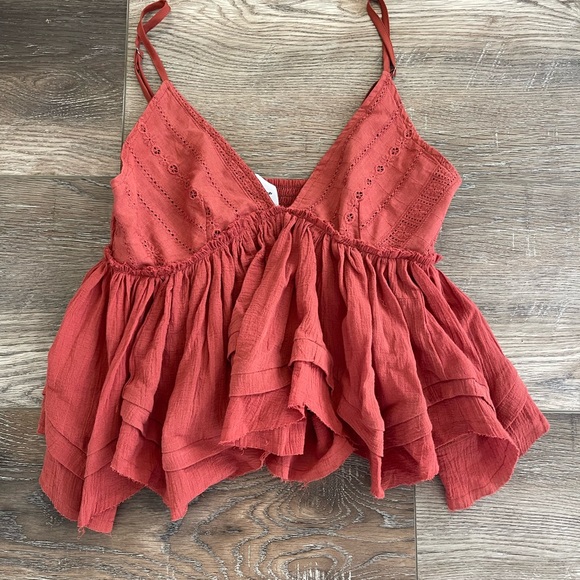 Sky To Moon Tops - Sky to Moon Elegant Rust Camisole Top like new size M